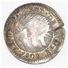 Image 2 : Costa Rica, 1/2 real, "lion" countermark (Type VI, 1849-57) on a Costa Rica (Central American Republ