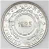 Image 1 : Costa Rica, 1 colon, 1923 counterstamp (Type VIII) on a Costa Rica 50 centimos 1917M, NGC UNC detail