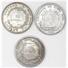 Image 2 : Lot of three Costa Rica 50 centimos with 1923 counterstamps (Type VIII) on Costa Rica 25 centavos: 1