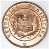 Image 1 : Dominican Republic, essai bronze 2 centavos, 1878, ex-Rudman.