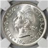 Image 1 : Lot of two Dominican Republic 1/2 pesos, both ex-Rudman: 1947, NGC AU 58; and 1952, PCGS MS 65.