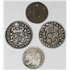Image 1 : Lot of four Guatemala pillar minors: 1R 1760P, 1768P; 1/2R 1757, 1759.