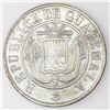 Image 2 : Lot of two Guatemala coins: 50 centavos, 1870; brass 1 centavo, 1944.