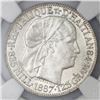 Image 1 : Haiti, 50 centimes, 1887, NGC MS 62, ex-Rudman.