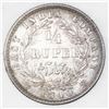 Image 2 : India, 1/4 rupee, 1840(B&C), NGC MS 64.