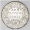 Image 2 : Lot of two Calcutta, India coins: 1 rupee, 1900-C, NGC MS 63; 1/4 rupee, 1908-(C ), NGC UNC details 