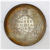 Image 2 : Bombay, India (British), 1 rupee, 1945-(B), regular five.