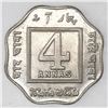 Image 2 : Calcutta, India, 4 annas, 1919-(C ).