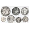 Image 2 : Lot of seven pillar minors of Mexico City, Mexico, various dates and denominations (two 4R, three 2R