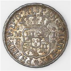 Mexico City, Mexico, pillar 1 real, Philip V, 1740MF.