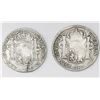 Image 2 : Lot of two Guadalajara, Mexico, bust 4 reales, Ferdinand VII, 1814MR (large bust) and 1815MR.