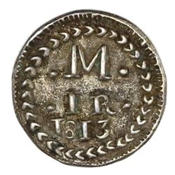 Oaxaca (Morelos / SUD), Mexico, cast silver 1 real, 1813, NGC AU 53, ex-Hubbard.