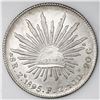Image 1 : Zacatecas, Mexico, cap-and-rays 8 reales, 1895FZ.