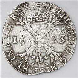 Brabant, Spanish Netherlands (Brussels mint), patagon, Philip IV, 1623.