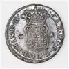 Image 1 : Lima, Peru, pillar 1/2 real, 1764JM, Charles III, NGC XF details / obverse damage.