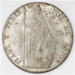 Lima, Peru, 8 reales, 1855MB.