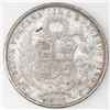 Image 1 : Lot of two Lima, Peru, 1 sol: 1874YJ and 1894TF.