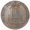Image 2 : Lot of two Barcelona, Spain, bronze 6 cuartos, Isabel II: 1843 and 1844.