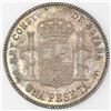Image 2 : Lot of two Madrid, Spain, peseta, Alfonso XIII: 1901(01)SM-V and 1903(03)SM-V.