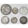 Image 2 : Lot of six milled Spanish and Spanish colonial minors (pillars, busts and "pistareens"), various min