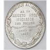 Image 1 : Bolivia, oval silver medal, 1892, completion of Bolivian railway.