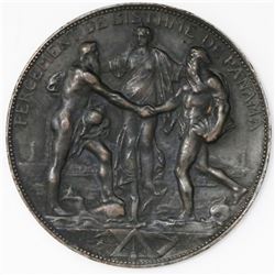 Panama (France), bronze medal, 1880, French Panama Canal Construction Commencement, ex-Rudman.