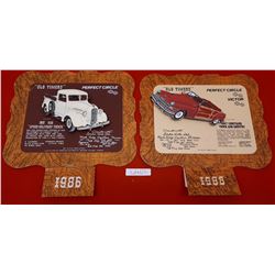 2 "OLD TIMES" PERFECT CIRCLE 1986 & 1988 CALENDERS