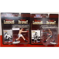 2 STARTING LINEUP TIMELESS LEGEND FIGURINES IN BOX