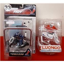 2 NHL GOALIE FIGURES IN BOX