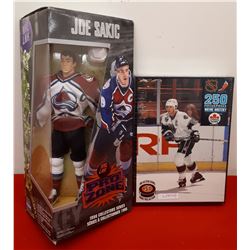 JOE SAKIC FIGURE IN BOX AND WAYNE GRETZKY PUZZLE