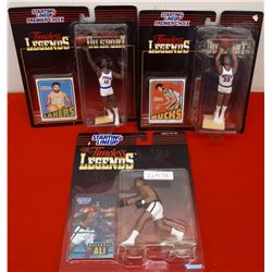 3 STARTING LINEUP TIMELESS LEGENDS FIGURINES IN BOX