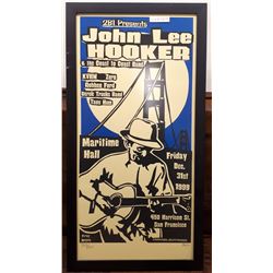 FRAMED JOHN LEE HOOKER ADVERTISEMENT