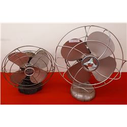 2 VINTAGE FANS