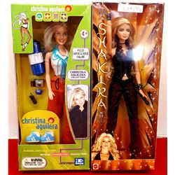 CHRISTINA AGUILERA & SHAKIRA DOLLS IN BOX