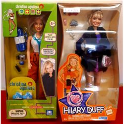 CHRISTINA AGUILERA DOLL & HILARY DUFF DOLL IN BOX