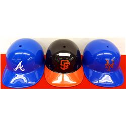 3 PLASTIC BASEBALL CAPS
