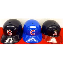 3 PLASTIC BASEBALL CAPS