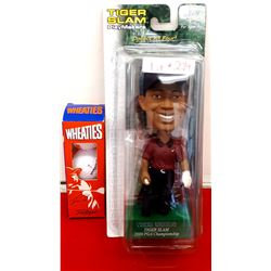 GOLF BALLS & TIGER WOODS BOBBLE HEAD