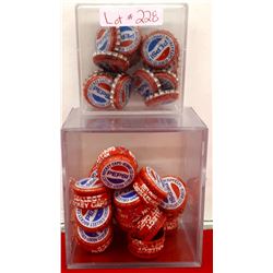 2 CASED COLLECTORS PEPSI BOTTLE CAPS