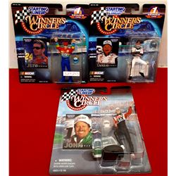 3 NASCAR FIGURES IN BOX