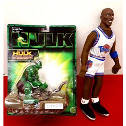 HULK TOY IN BOX & MICHAEL JORDON TOY