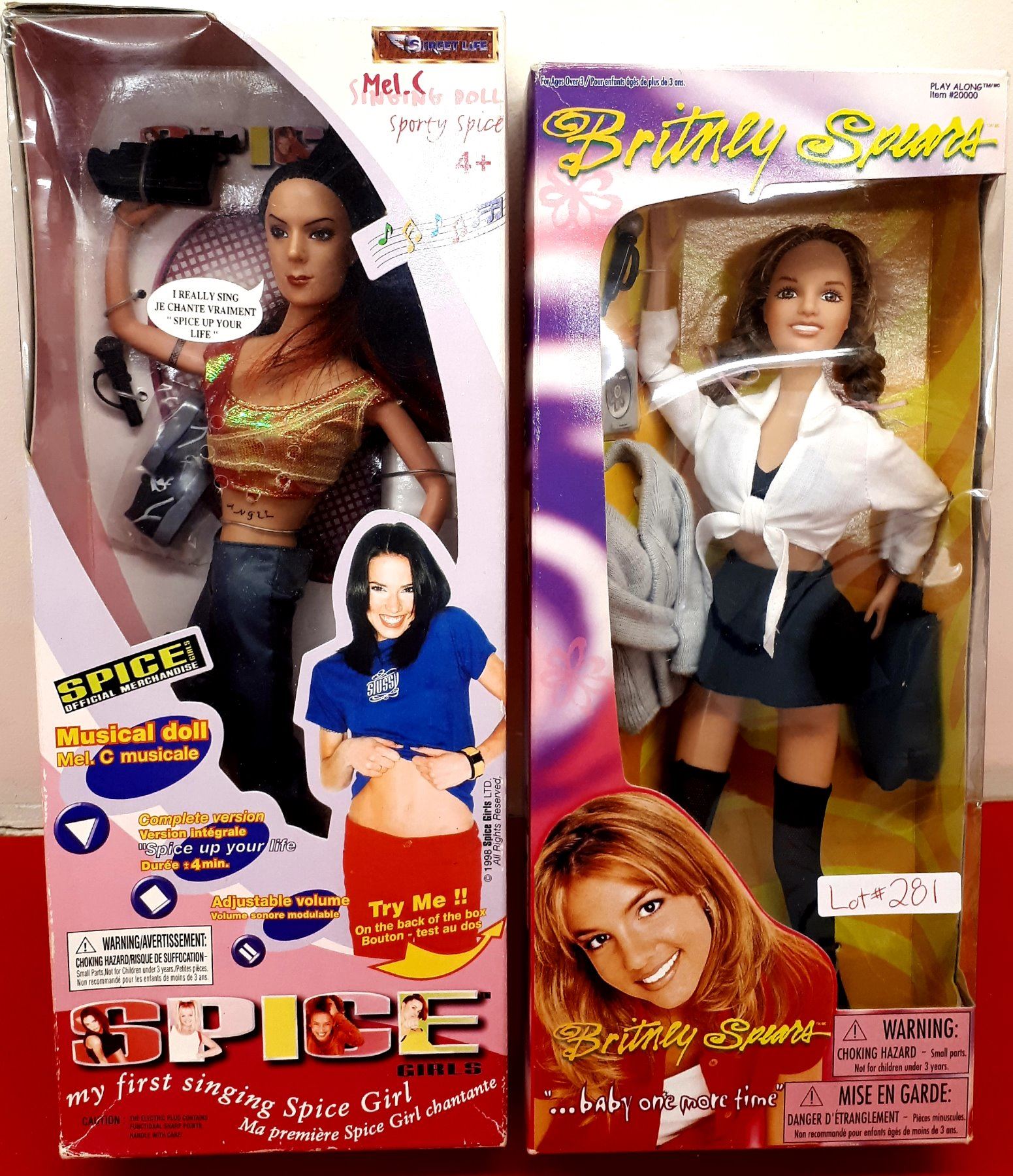 SPICE GIRLS DOLL & BRITNEY SPEARS DOLL IN BOX