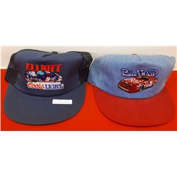 2 COLLECTIBLE NASCAR HATS