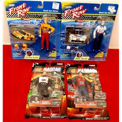 4 NASCAR FIGURES IN BOX