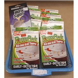 LOT OF BED BUG GLUE TRAPS