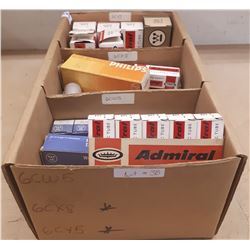BOX LOT OF ELECTRONIC TUBES