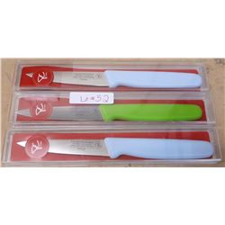 3 PRESIDENTS CHOICE PAIRING KNIVES