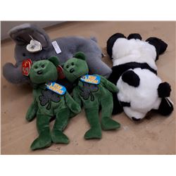 4 BEANIE BABIES