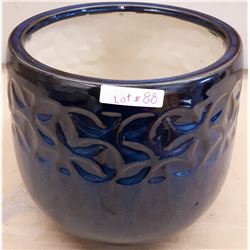 BLUE CERAMIC POT
