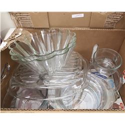 BOX LOT OF PYROGLASS